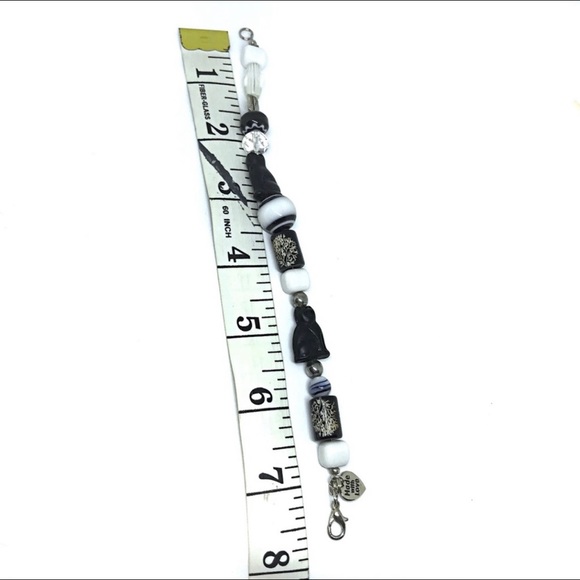 Handmade cat glass bead durable bracelet - Picture 2 of 2